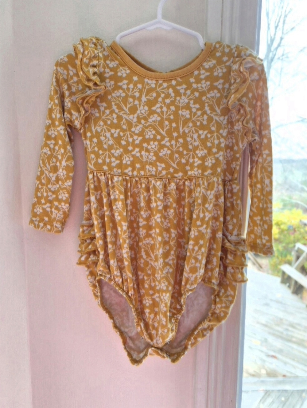 Little Sleepies Golden Poppies Bubble Romper